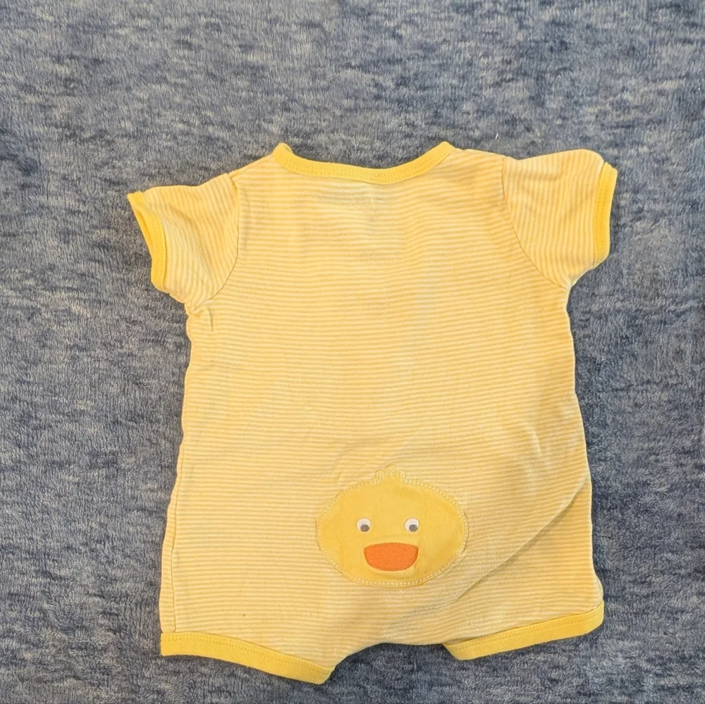 Free When Bundled With Other Item(s) - Carter's Yellow Striped Baby Romper